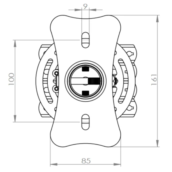 Optoma OCM818B-RU Black Ceiling Mount - Image 4